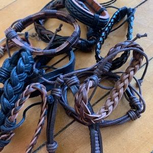 Leather Bracelets - LOT OF 11